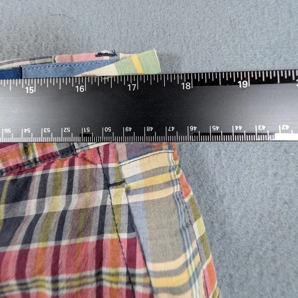 Polo Ralph Lauren Patchwork Madras Shorts Mens 34 Multicolor Plaid Classic Fit